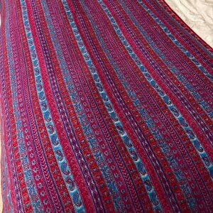 Traditional Tibetan Hand Loomed Yak Wool Blanket - Gorgeous Colors!